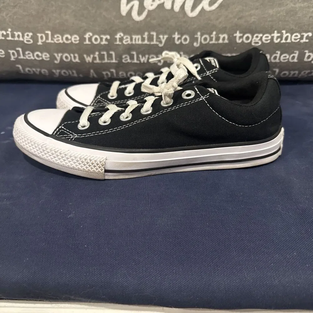 Size 5 (GS) - Converse Chuck Taylor All Star OX Low Black - 3J235C